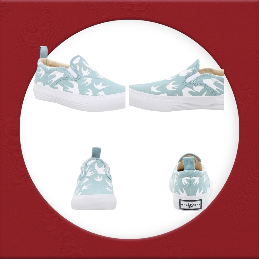 NWOB Mcq By Alexander Mcqueen
Swallow Slip-On Sneaker 
Size EU 40 (US 10)